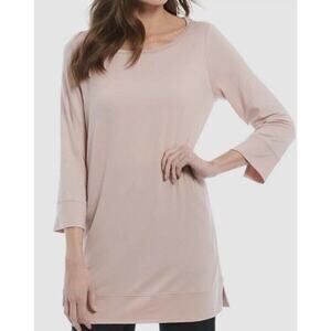 Eileen Fisher Fine Tencel Jersey Ballet Neck Tunic R9FTJ-T5336M Sz M Sugar Plum